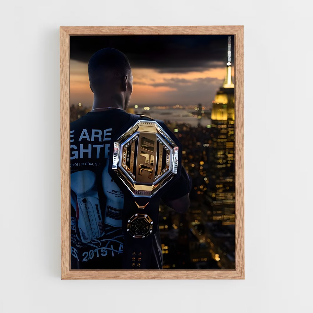 Poster Israel adesanya MMA (vue 4)